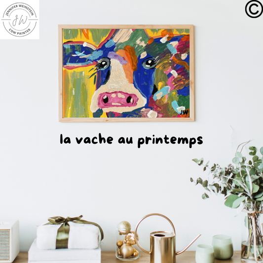 la vache au printemps | 11"w x 17"h poster print