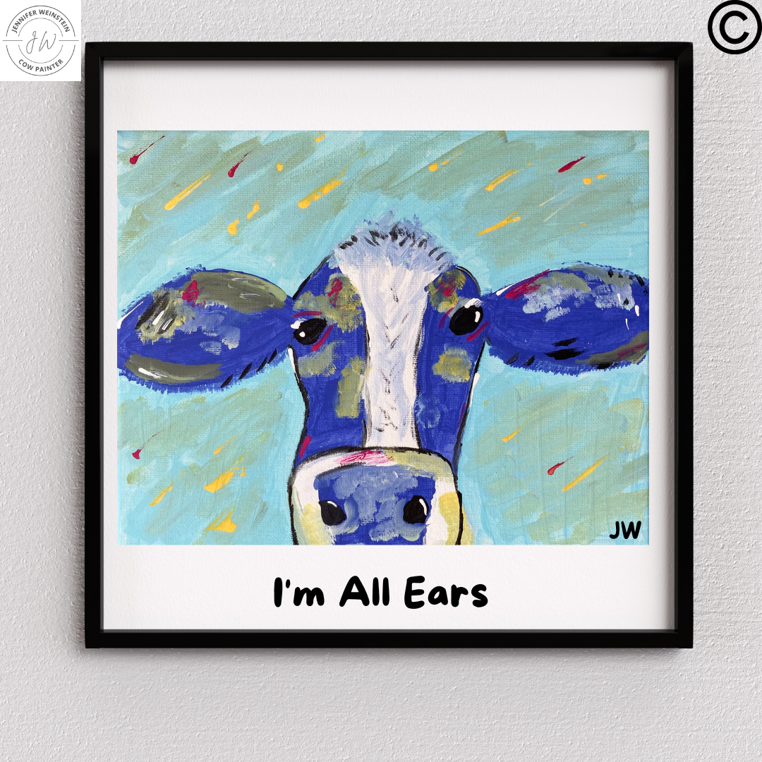 I'm All Ears | 5"w x 7"h flat card print with envelope