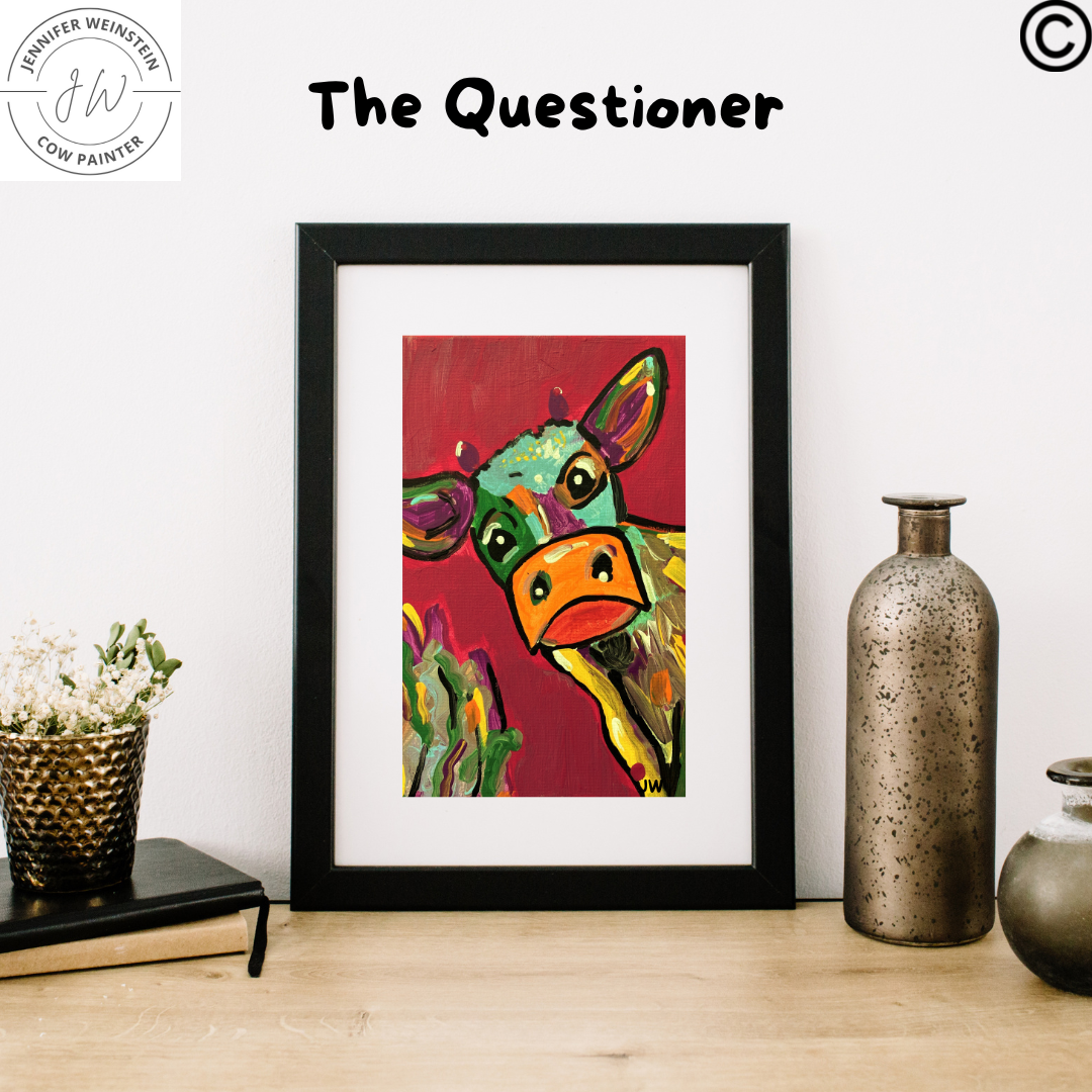 The Questioner | 8.5"w x 11"h poster print