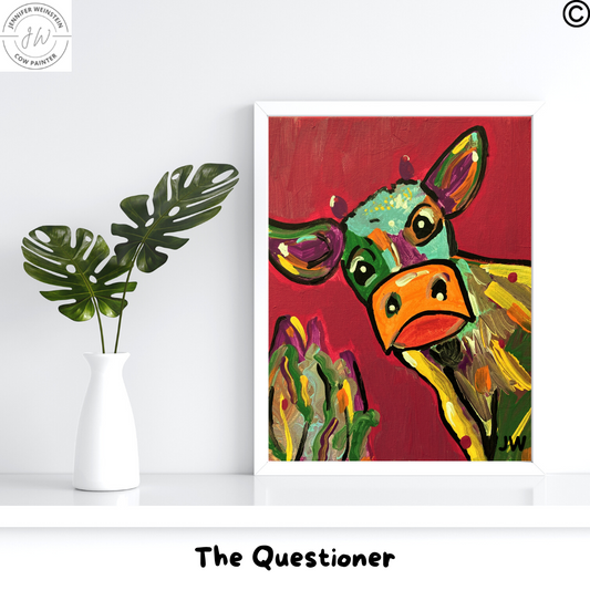 The Questioner | 8.5"w x 11"h poster print