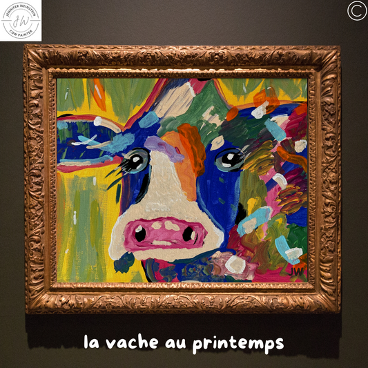la vache au printemps | 11"w x 17"h poster print
